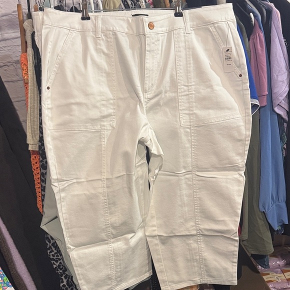 Talbots • NWT $149 Cropped wide leg pants W20” R11” I22” - Picture 2 of 2